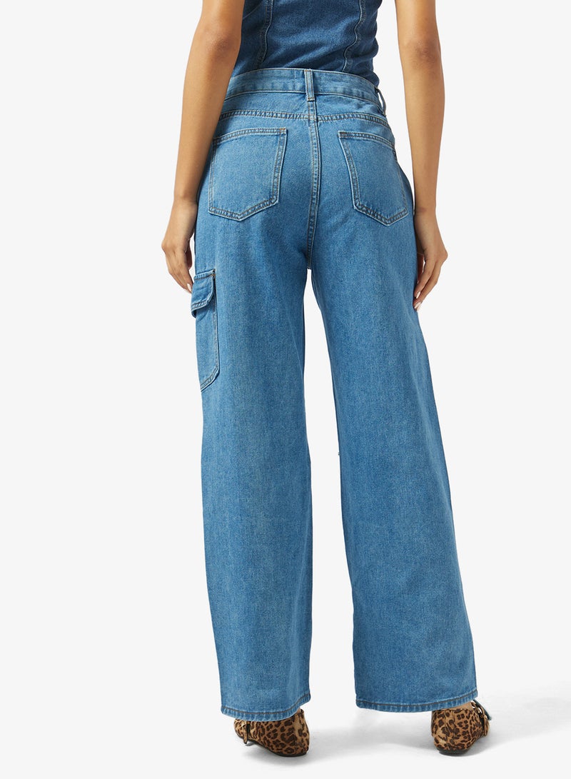 Ginger High Rise Straight Fit Jeans with Bow Detail - Image 3